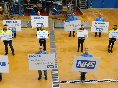 Ecolab to deliver five million litres of hand sanitiser to the NHS