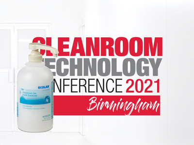 Ecolab to provide hand sanitisation stations at Cleanroom Technology and Manufacturing Chemist LIVE events