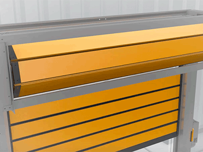 Efaflex demonstrates 'world's fastest' vertically opening door 