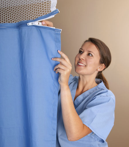 Effectiveness of antimicrobial curtains in infection control