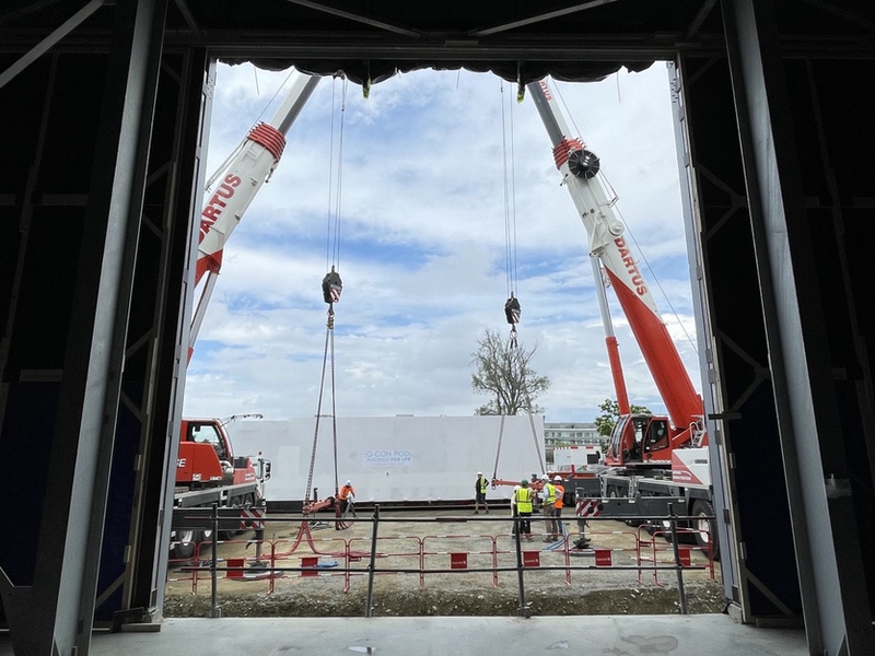 Evotec starts G-CON cleanroom POD installation in France