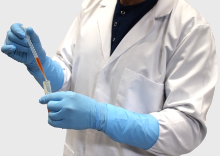 Extra length glove provides extra protection