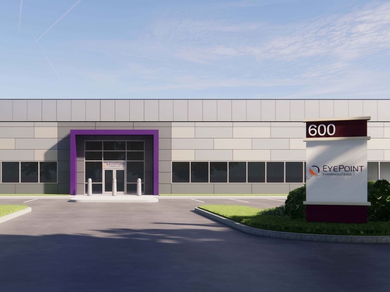 EyePoint Pharmaceuticals selects specialist team for 40,000 sqft cGMP project