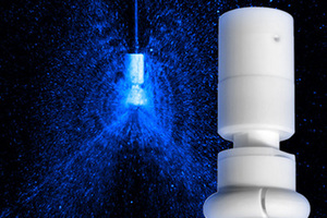 Faster tank cleaning with PTFE nozzle