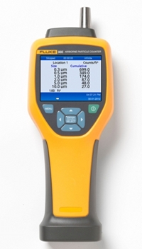 Fluke 985 measures airborne particles for air quality