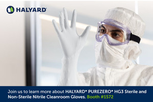 Get protection plus comfort with Halyard PUREZERO cleanroom gloves