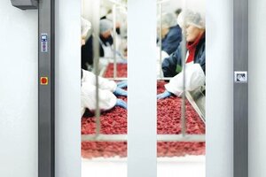 High-speed door meets food industry requirements for hygiene