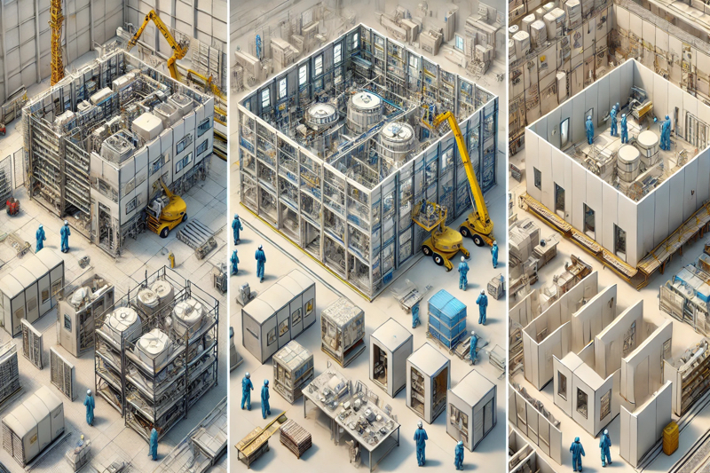 Hybrid cleanroom designs leverage advantages of both stick-built and modular construction
