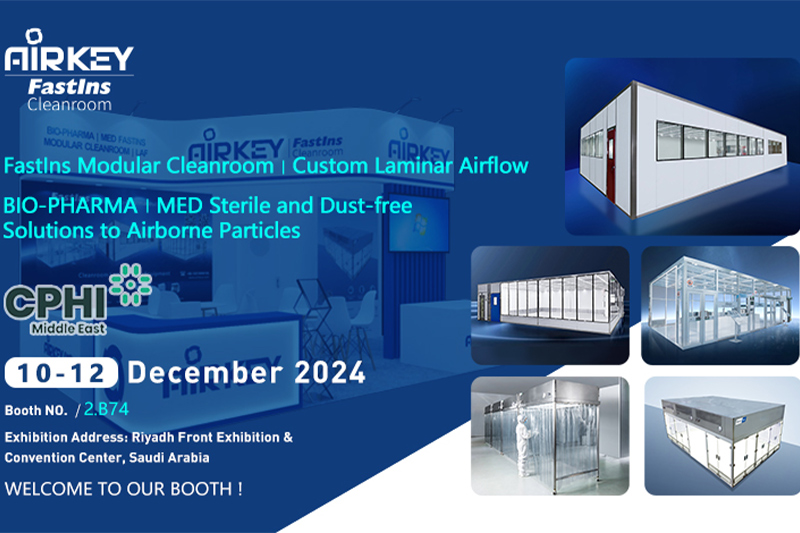Invitation: Airkey FastIns Cleanroom meets you at CPHI Middle East 2024
