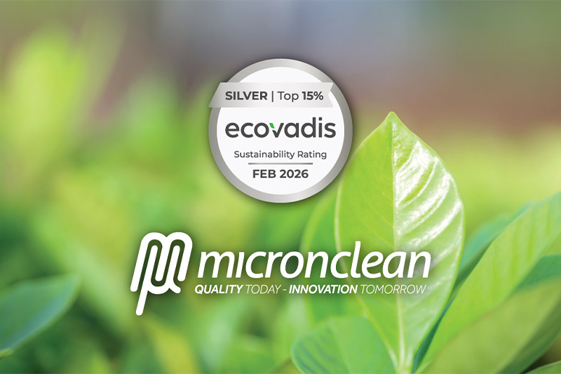 Micronclean secures Silver EcoVadis rating for sustainability performance