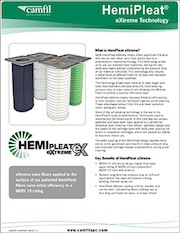 New brochure describes HemiPleat eXtreme filters 