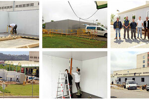 New COVID-19 screening centre at the Hospital de Viseu, Portugal