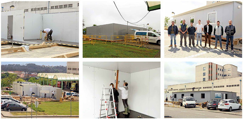 New COVID-19 screening centre at the Hospital de Viseu, Portugal