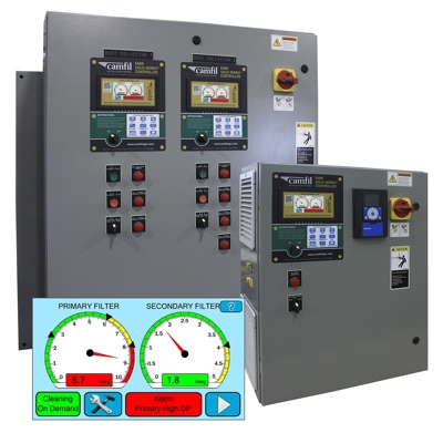 New touch screen controller provides full monitoring of dust collection equipment