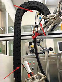 Particle shedding study on cables