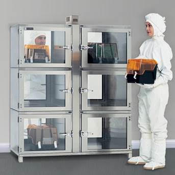 Pass-through desiccator chambers