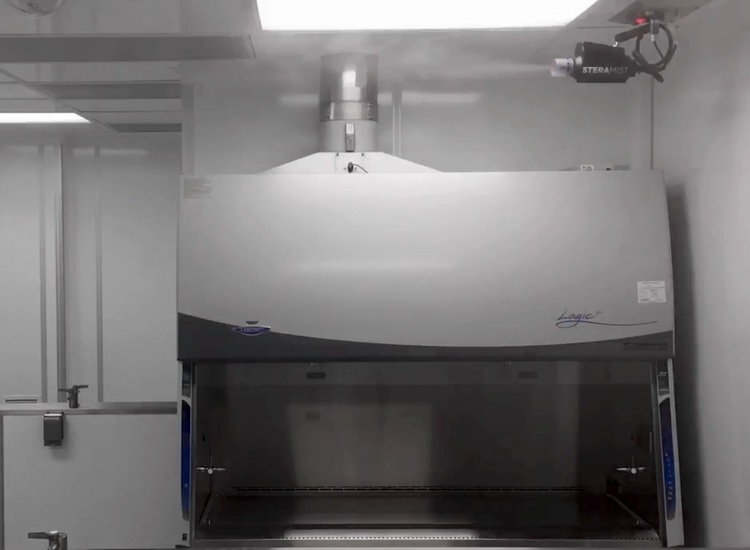Pfizer facility installs custom hydrogen peroxide mist system