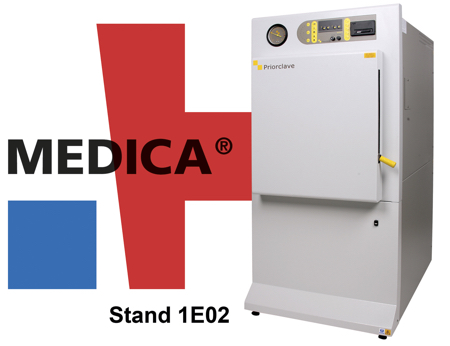 Priorclave features energy efficient autoclaves at Medica