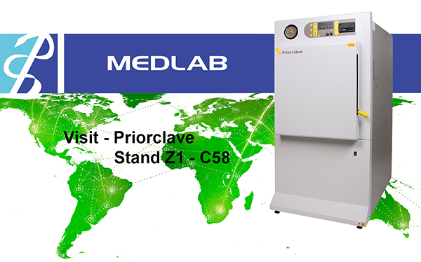 Priorclave highlights versatile front-loading autoclave at Medlab