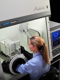 Protector glove boxes display real time performance data