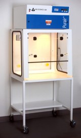 Purair 20 ductless fume hood protects operators from fumes and particles