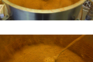 Removing contamination from cosmetic powders