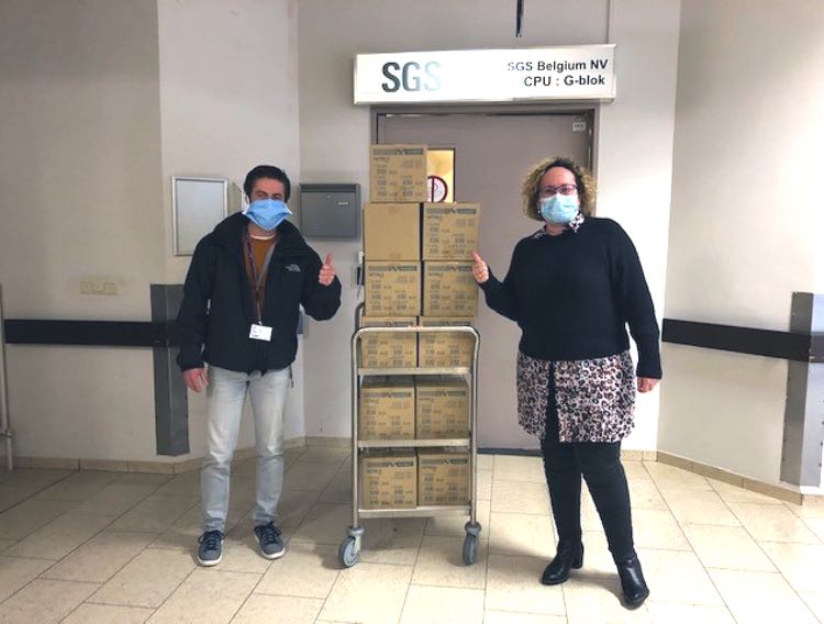 SGS donates PPE and offers beds and staff to Belgian hospital