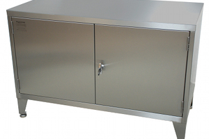 Sheet steel cupboard construction improves hygiene