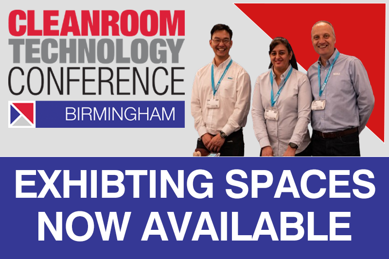 Showcase your company: Be a part of the #1 Cleanroom Conference in the UK