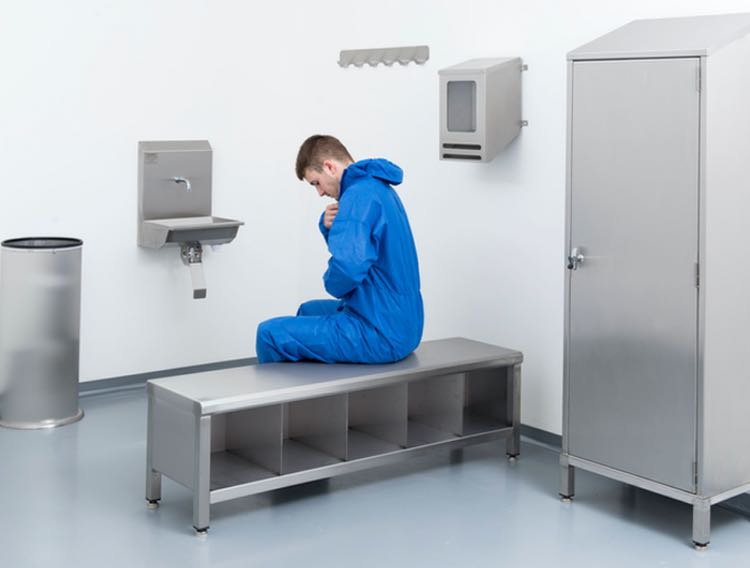 Social distancing in a lab
