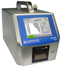 Solair 1100 LD particle counter uses a laser diode light source