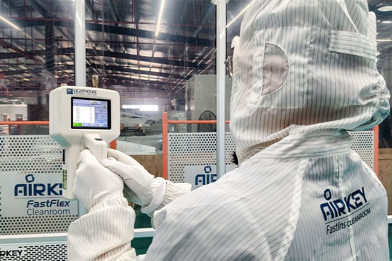 Space-saving Today, expandable tomorrow: Airkey's future-ready cleanroom for Spanish customer