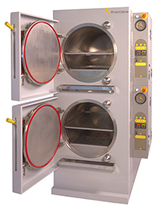 Stackable autoclaves from Priorclave give labs greater sterilising flexibility