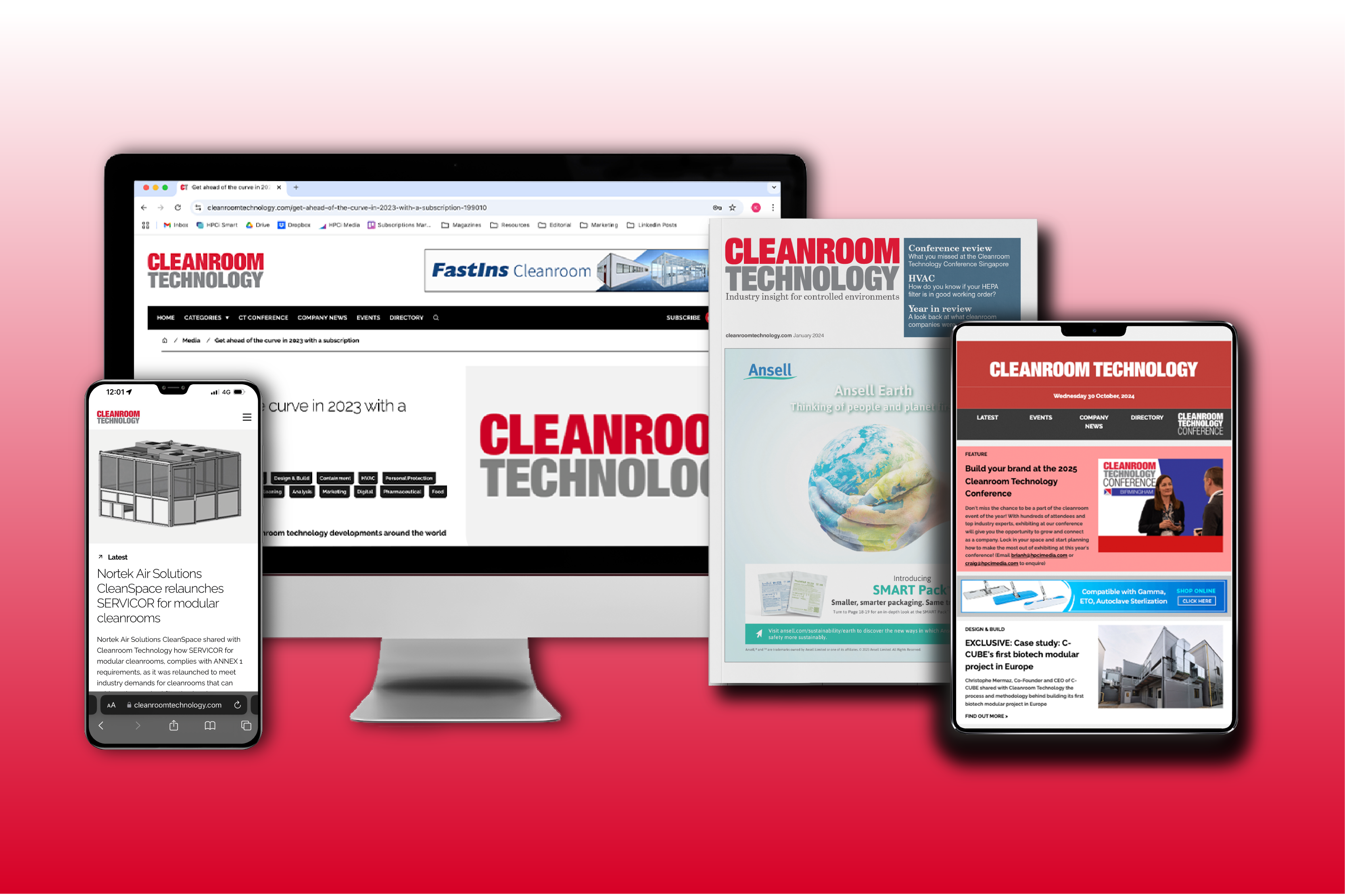 Stay at the forefront of the Cleanroom industry with a Cleanroom Technology subscription