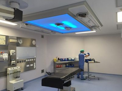 Telstar provides double light beam to ops theatre lighting system