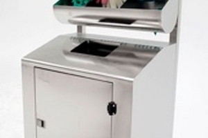 Terra offers glove dispenser and waste bin combination 