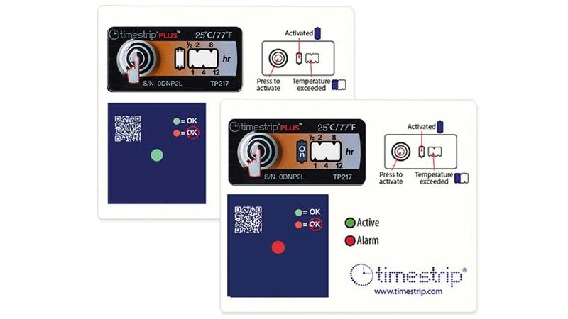 Timestrip launches indicator for controlled room temperatures
