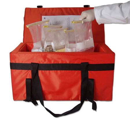 Transfer of perishable products and samples