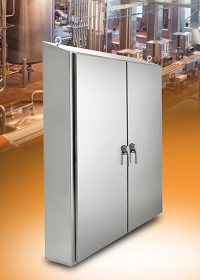 Watershed enclosures protect controls in washdown environments