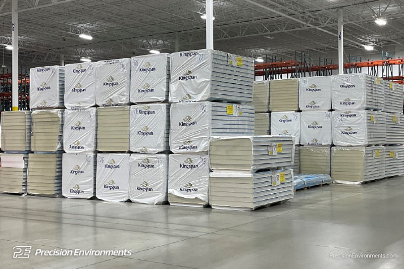 What is a cleanroom construction staging area?