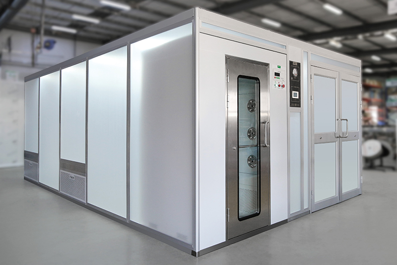 What is the function of covings in modular cleanrooms?