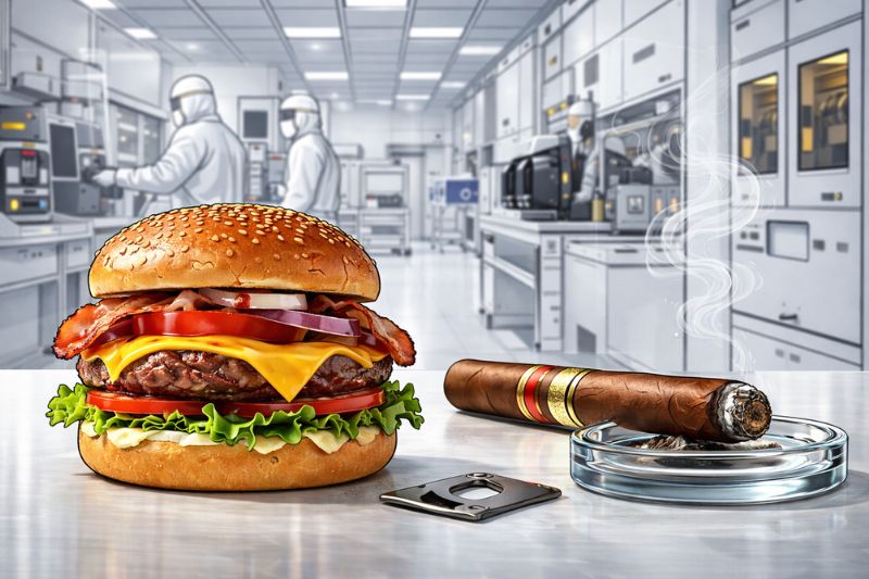 Why does Elon Musk think he can eat cheeseburgers in a semiconductor fab?