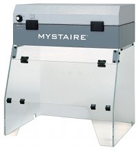 Workstation protects operators during laboratory manipulation of chemicals